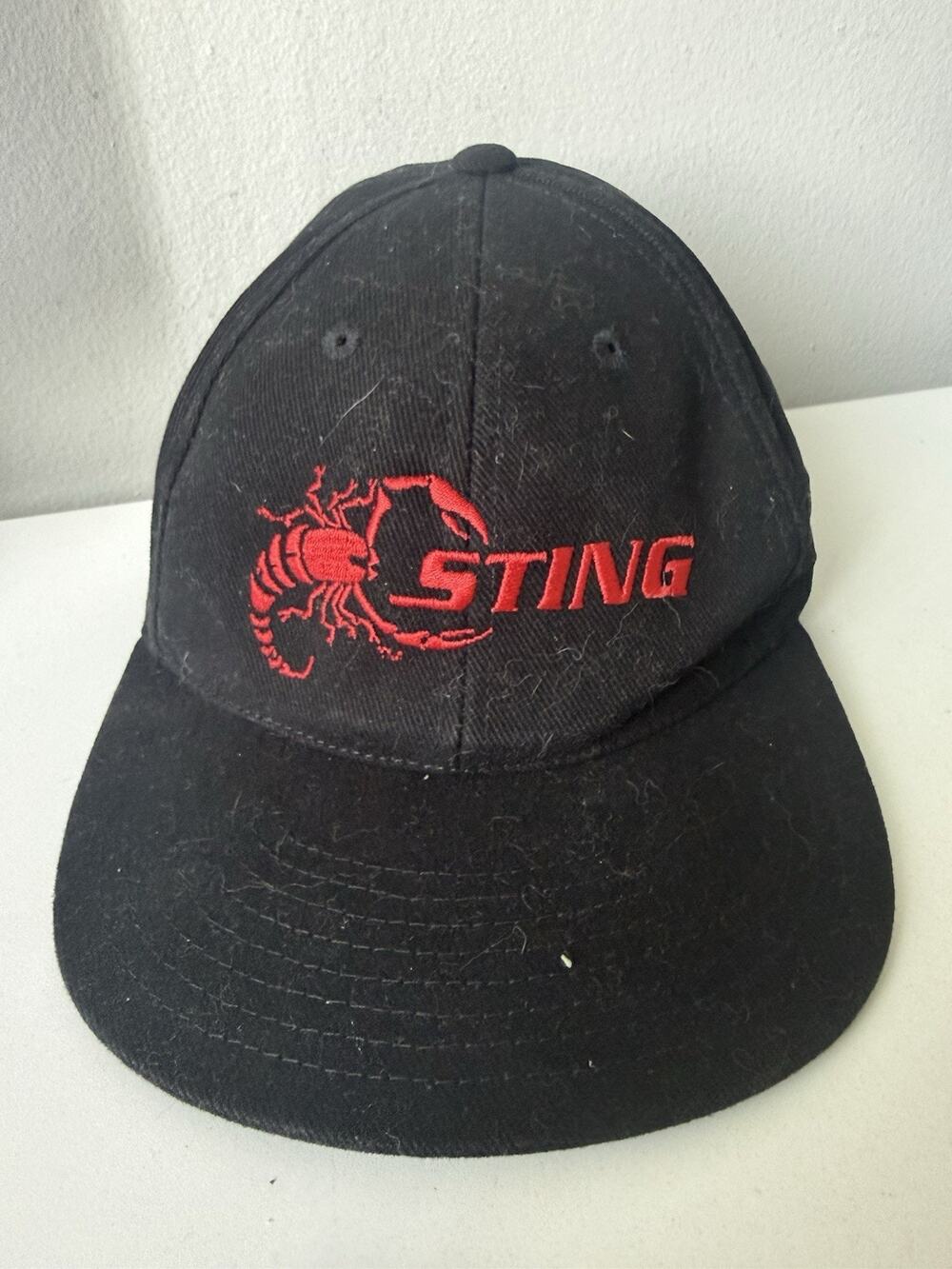 Vintage 90s 1998 WCW NWO WOLFPACK STING SNAPBACK Wrestling Hat Fan Cap